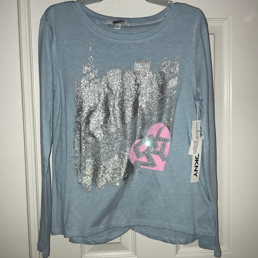 DKNY Metallic Top